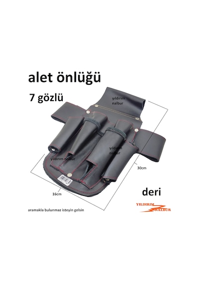 Alet Önlüğü Elektrikçi Usta Önlük Deri Pense Tornavida Kemer Çant