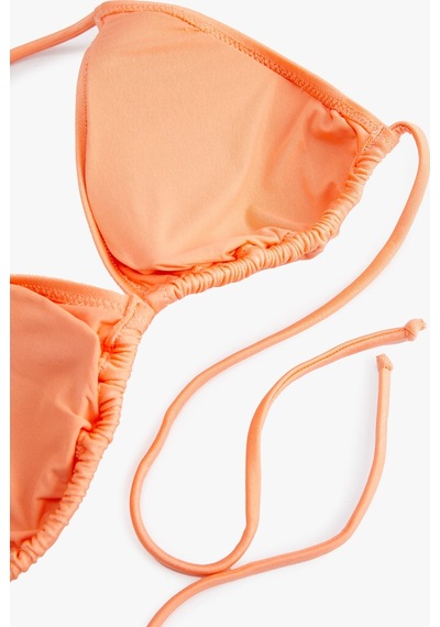 Koton Üçgen Bikini Üstü Basic Turuncu 4sak10081mm 4SAK10081MM227