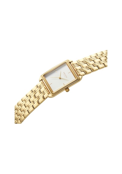 Obaku Denmark V293lxgısg Quartz Çelik Altın Rengi Beyaz Kadrab 24 Mm Kadın Kol Saati Altın
