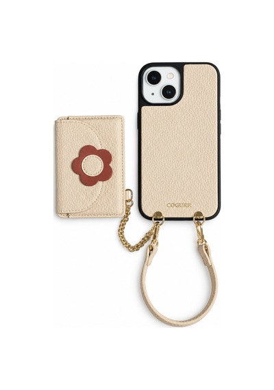 Kombinlenebilir - İphone 15 Uyumlu Pu Deri Magsafe Kılıf -hera Serisi By Bero Lina Bej