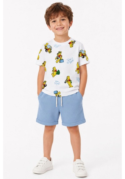 Haribo Lisanslı Ayıcık Desenli Çocuk T-shirt Şort Takım Mavi