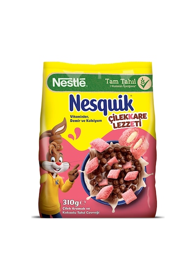 Nesquik Çilekkare Çilek Aromalı Tahıl Gevrek 310g - 8 Adet Tarı
