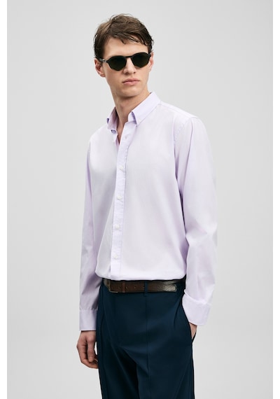Lufian Danıel Erkek Basic Gömlek Regular Fit Lila Lila 111010677100870