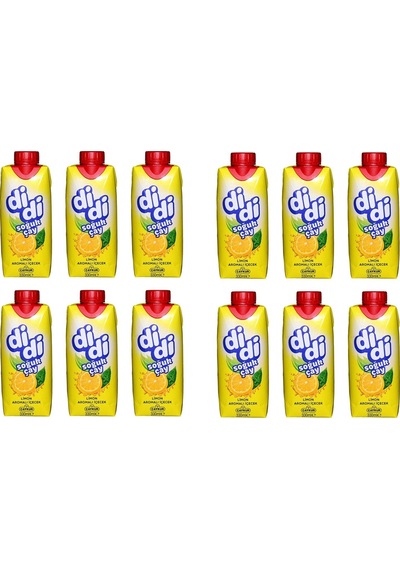 Çaykur Didi Limon Aromalı Soğuk Çay Kutu 330 Ml X 12 Adet