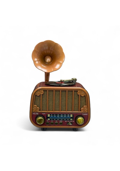 Rt-738a Gramafon Nostalji Radyo,bluetooth Özellikli Eskitme Nostaljik Gramafon Radyo
