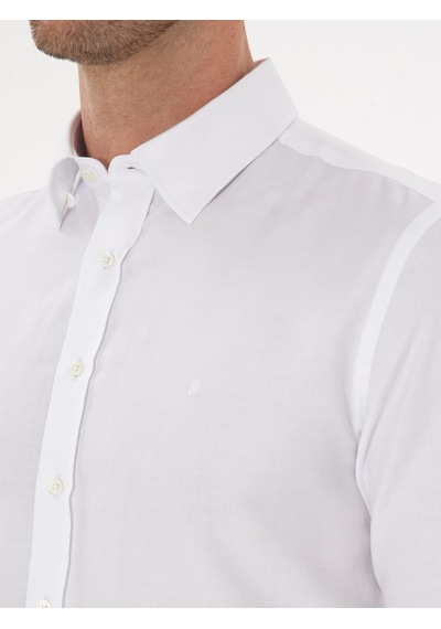 Cacharel Beyaz Slim Fit % 100 Pamuk Gömlek