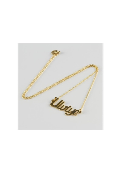 Ulviye - 784 - İsimli Kolye - Csmo-tex - -altın Rengi