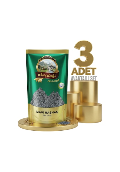 Aluçdağı Mavi Haşhaş 3x100 Gr