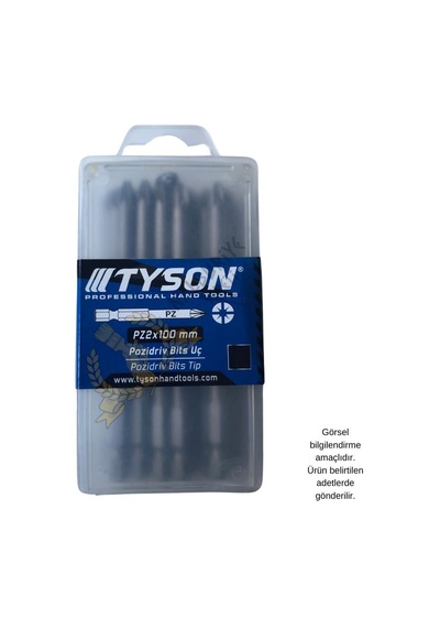 Kupa Tyson Vidalama Ucu Bits Uç - Pz2 Yıldız - 10 Cm. - 20 Adet