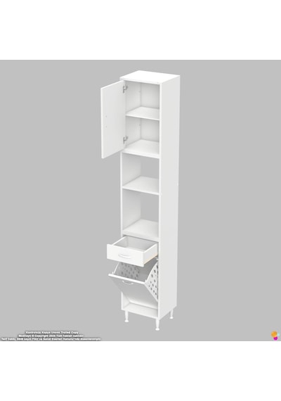 Modilayn Ece Fırın Bölmeli Kapaklı Çekmeceli Sepetli Çok Amaçlı Mutfak Dolabı 45 Cm Beyaz Modilayn Ece Fırın Bölmeli Kapaklı Çekmeceli Sepetli Çok Amaçlı Mutfak Dolabı 45 Cm Beyaz