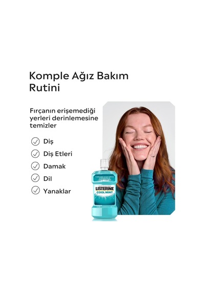 Listerine Cool Mint Ağız Bakım Suyu 1000 Ml X6