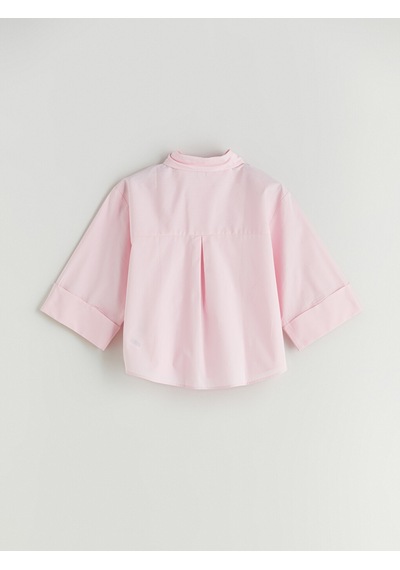 Lcw Vision Pembe Loose Fit Kadın Gömlek