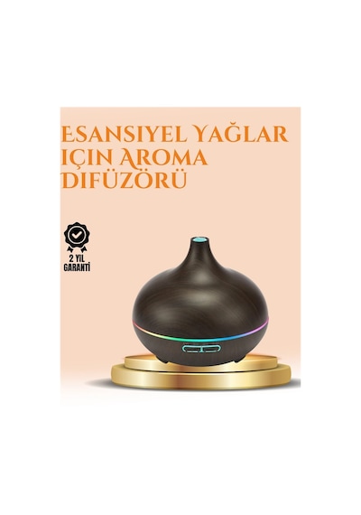Mey İthalat 550 Ml Ultrasonik Yağ Difüzörü Ve Soğuk Buhar Nemlendirici
