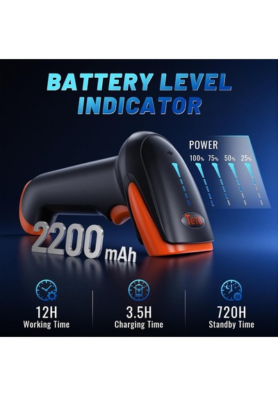Tera Hw0002 Kablosuz Barkod Okuyucu, 1d/2d/qr Kod Tarayıcı, Bluetooth/2.4g/usb 3'ü 1 Arada, Titreşim Uyarılı &amp 89988765