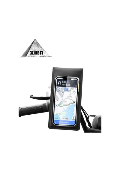 Su Geçirmez 360 Derece Kontrol Motosiklet Telefon Tutucu - Çift Conta & Velcro Koruma