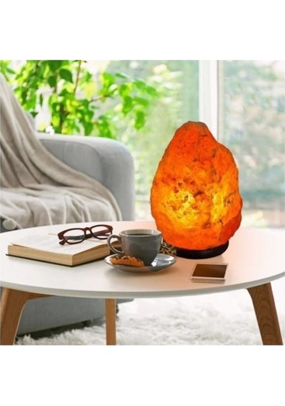 Himalaya Tuz Lambası 4-6 Kg. Doğal Kaya Tuzu Lambası Aç Kapa Düğmeli Tuz Lamba Himalayan Salt Lamp
