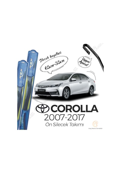 RBW Hybrid Toyota Corolla Uyumlu 2007 - 2017 Ön Silecek Takımı