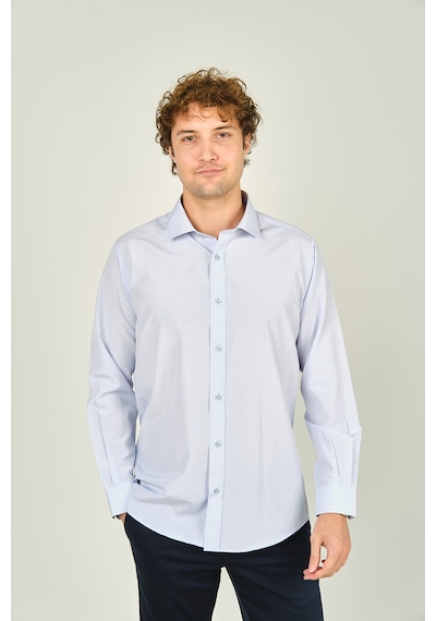 Figs Erkek Slim Fit Uzun Kollu Pamuklu Gömlek 0017 Açık Mavi Açık Mavi