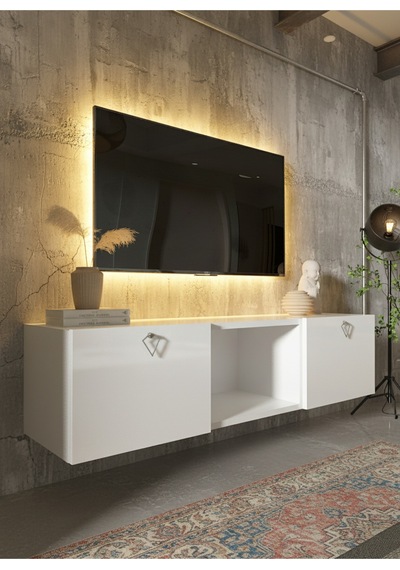 Resital Tv Ünitesi S1239-1 Beyaz Beyaz
