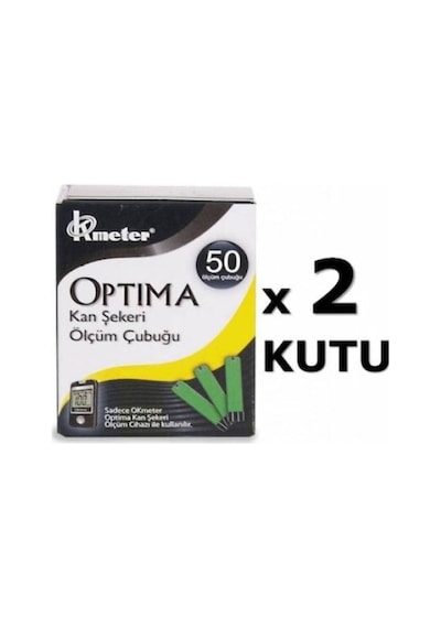 Optima Seker Ölçüm Stribi (çubuğu) 50'li X 2 Kutu