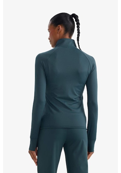 Defacto Fitted Ultra Soft Fermuarlı Hırka B3985ax26spgn1051 Yeşil-gn1051