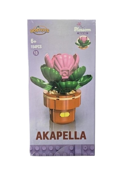 Dostoys Blossom Mini Çiçek Blok Oyuncak Akapella 154 Parça 6+
