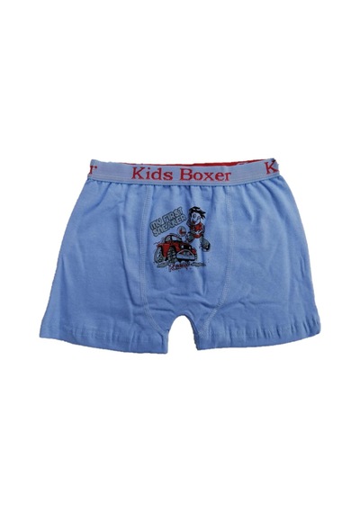 Sedef Yıldızı 12 Li Paket Sedef Yıldız Erkek Çocuk Likralı Boxer 1089 Mavi