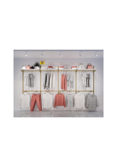 Mağaza Raf Sistemi, Askılık Sistemi, Butik Rafı, Mağaza Stand, Giyinme Odası-305 200 Çok Renkli
