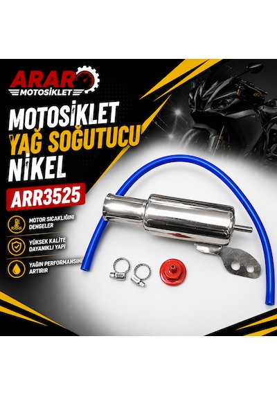 Motosiklet Yağ Soğutucu Nikel -arr3525