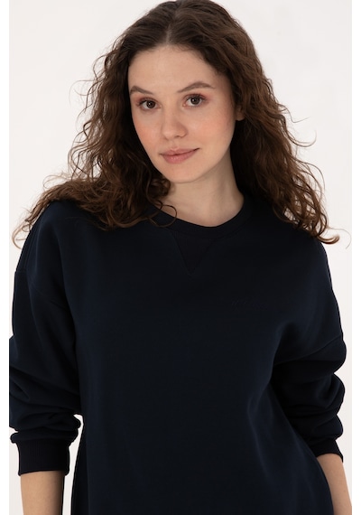 U.S. Polo Assn. Kadın Lacivert Bisiklet Yaka Sweatshirt 50320028-VR033