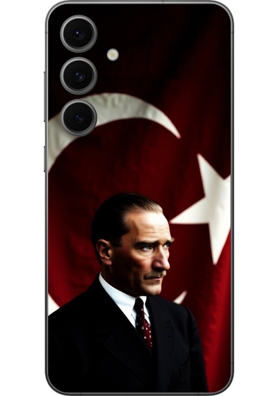 Samsung Galaxy S24 Fe Uyumlu Şeffaf Kılıf Atatürk 4 Tasarımlı