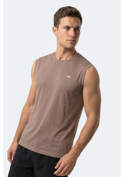 Slazenger Herofıt Erkek Kolsuz Vizon Atlet