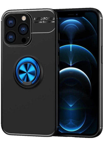 Apple Uyumlu iPhone 14 Pro Max Kılıf Zore Ravel Yüzüklü Silikon Kılıf