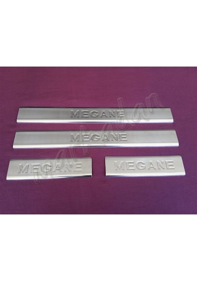 Woc Chrome Renault Megane 2 Krom Kapı Eşiği 2004-2010 4 Parça  Pas
