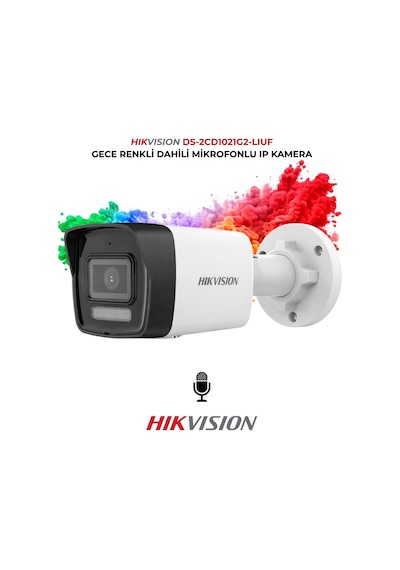 Ds-2cd1021g2-lıuf 2mp Gece Renkli Bullet Kamera Poe
