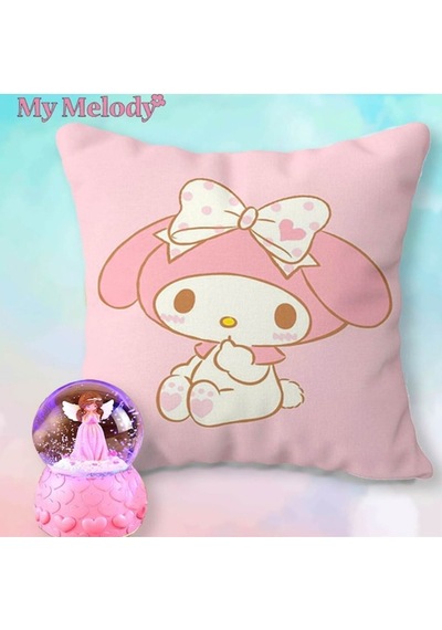 My Melody Yastık & Pembe Peri Mini Işıklı Kar Küresi Arkadaşa Hediye