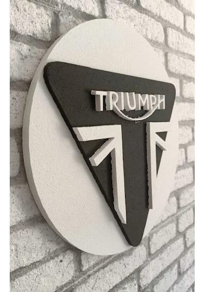 Trıumph Araba Logo 50x50 Trıumph Araba Logosu 3d Trıumph Logo Strafor Logo Trıumph