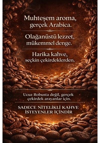 Muhteşem Lezzet, Elit Kalite, Mükemmel Kavrum %100 Arabica Espresso Kahve Çekirdeği 500 G Çekirdek Kahve Muhteşem Lezzet, Elit Kalite, Mükemmel Kavrum %100 Arabica Espresso Kahve Çekirdeği 500 G Çekirdek Kahve