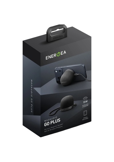Energea Magaudio Go Plus Bt 5.4 Qi Kablosuz Şarj Destekli Taşınabilir Magsafe Hoparlör - Gri