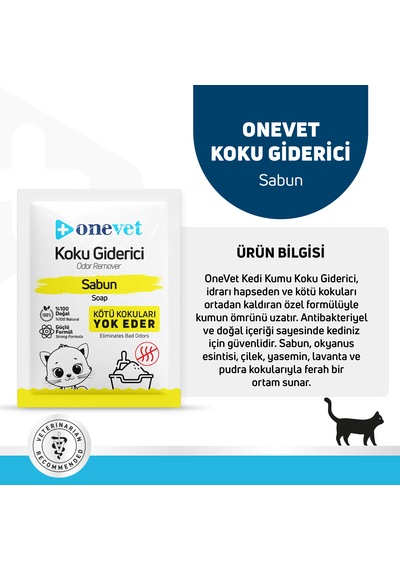 Onevet Kedi Koku Giderici Sabun Kokulu 15 x 25 G