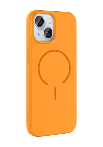 Apple Uyumlu iPhone 15 Kılıf M-safe Şarj Özellikli Sys Meta Kapak - Rose Pembe Rose Pembe