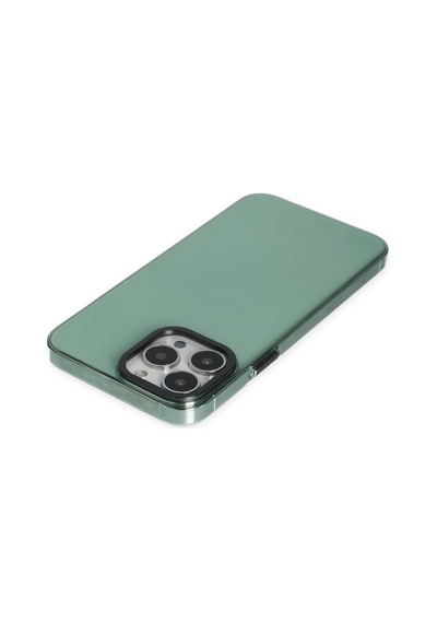 Apple iPhone Uyumlu  14 Pro Uyumlu Kılıf Anka Pc Sert Metal Kapak - Yeşil