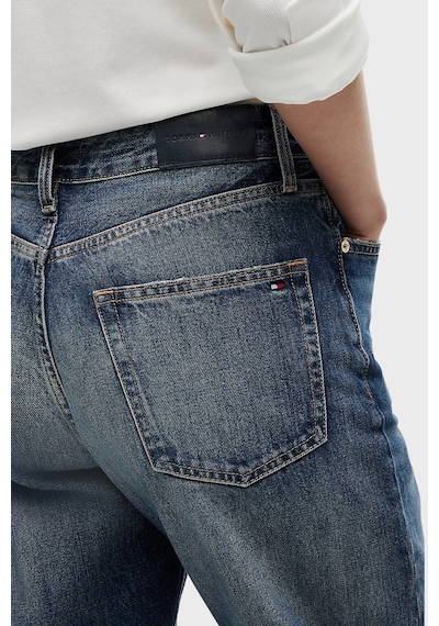 Tommy Hilfiger Pamuklu Loose Fit Düz Paça Jeans Kadın Kot Pantolon Ww0ww50963 1a9 Mavi