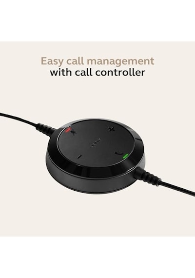 Evolve 20 Stereo Kulaklık Microsoft Sertifikalı Kulaklıklar Voıp Softphone İçin Pasif Gürültü Önleyici Usb C Kontrollü Siyah