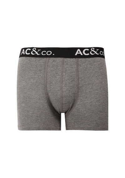 Ac&Co / Altınyıldız Classics Erkek Siyah - Antrasit Pamuklu Esnek 3'Lü Boxer Paketi Siyah - Antrasit