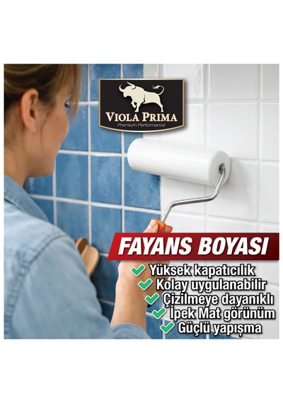 Viola Prima Fayans Boyası Beyaz 3.2 Kg Set -