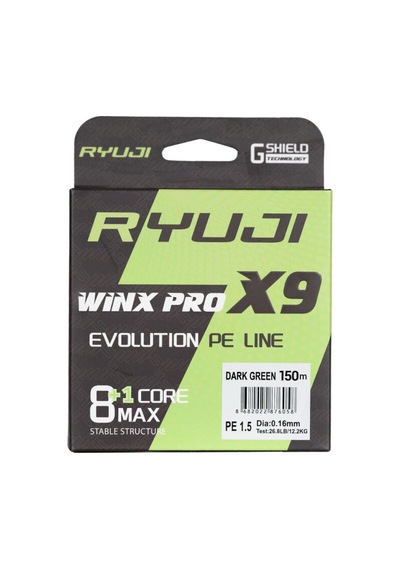Ryujı Wınx Pro X9 150m Dark Green İp Misina 0,16mm
