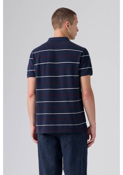 Levi's Erkek Original Doyle Çizgili Lacivert Polo Yaka T-shirt-16491