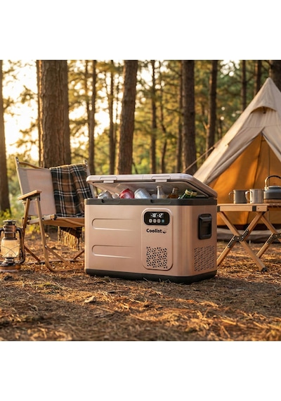 Coolist Clk40d 12/24v/220volt 39 Litre Çift Bölmeli Outdoor Kompresörlü Bluetooth Bağlantılı Oto Buzdolabı