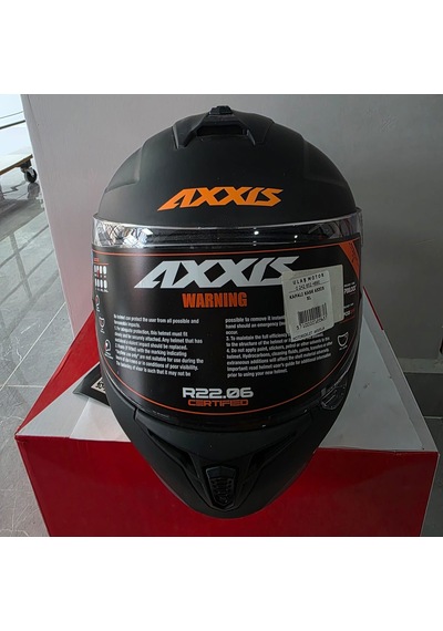 Kapalı Kask Axxıs Mat Siyah Neon Turuncu Xl Mat Siyah - Turuncu